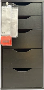 New IKEA ALEX Black-Brown Drawer Unit 36x70 cm (14 ⅛x27 ½ ") 604.735.48 - Picture 1 of 3
