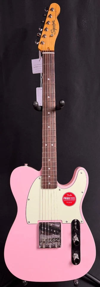 Squier FSR Classic Vibe 60's Custom Esquire Electric Guitar Shell Pink (097) - Image 1 of 4