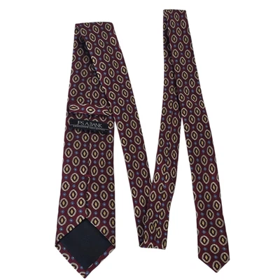 Corbata de lujo Jos A Bank para hombre roja azul amarilla seda floral bordada larga Foto 1 de 4