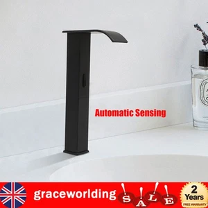 Hands Free Automatic Sensor Faucet Bathroom Basin Sink Faucet Cold Hot Water Tap - Picture 1 of 14