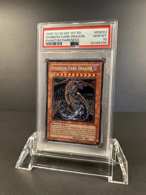 Yugioh Rainbow Dark Dragon PTDN - EN003 Secret Rare 1st Edition PSA 10 - Image 1 of 2