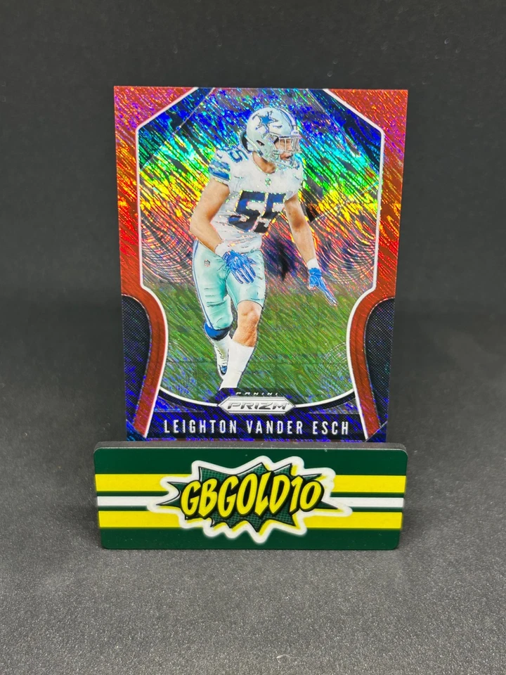 2019 Panini Prizm - Leighton Vander Esch #41 Red Shimmer Prizm /15 - Image 1 of 2