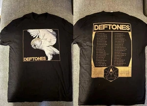 Deftones Band Tour 2011 2 Side Diamond Eyes Black Unisex T shirt Reprint Cotton - Picture 1 of 5