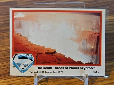1978 Topps Superman: The Movie The Death Throes of Planet Krypton! #23 - Image 1 of 2