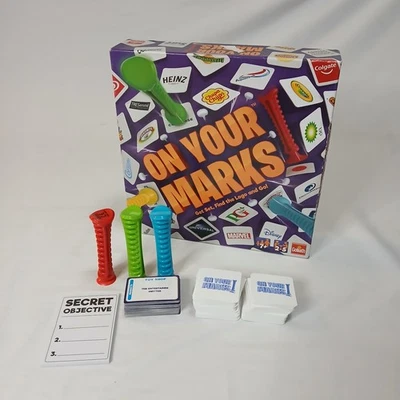 On Your Marks: Get Set, Find the Logo and Go! Board Game Missing 1 Sticker pen - Image 1 of 4