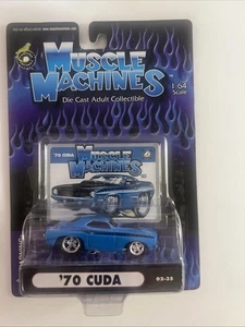 2002 Funline Muscle Machines ‘70 Plymouth AAR Cuda Barracuda Hemi Green 1:64 - Picture 1 of 5