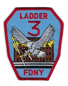 New York City Fire Dept. FDNY Ladder 3 L3 patch - NEW! - Picture 1 of 1