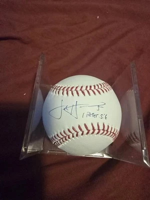 Josh Harrison Signed Baseball with Protective Display Case - Image 1 of 3