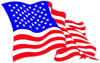 American Flag X Large 24" X 15.5" Decal  - Image 1 of 2