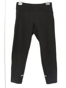 IVIVVA Leggings Pocket Black Stretch Pant Reflective Crop Drawstring Girl's 14 - Picture 1 of 11