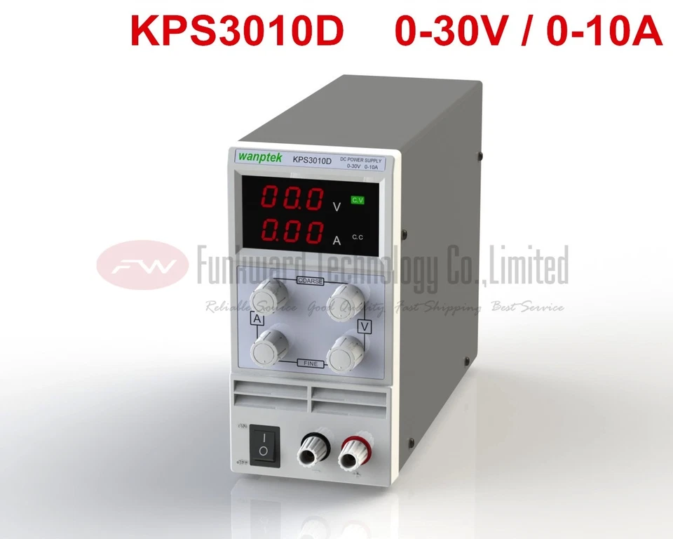 KPS3010D Adjustable Mini Switch DC Power Supply Output 0-30V 0-10A AC110-220V - Image 1 of 1