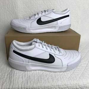 Nike Zoom Court Lite 3 Tennis Shoes Men’s SZ 13 White/Black DH0626-100 NWOB - Picture 1 of 12