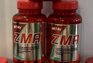 Lot of 2 ZMA Dietary Supplement Capsules 90 Caps Exp: 11/2025 Zinc / Magnesium - Picture 1 of 1