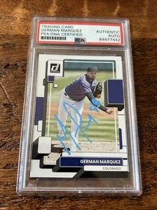 German Marquez IP Signed Donruss Card Psa Dna Coa Slab Rockies Autographed - Picture 1 of 2