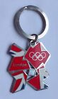 Vintage Old Metal Keyring Key English Olympics 2007 Flag Symbol Emblem