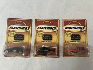 Matchbox Trump Limousine Helicopter Sea Racer 2002 Complete Set - Picture 1 of 5