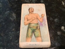 1910 E76 American Caramel Company Boxer Blue Back Peter Maher