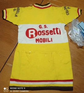 NOS ROSETTI MOBILI SHORT SLEEVES SHIRT COTTON WOOL 70s - Picture 1 of 5