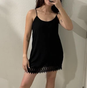 Women’s Show Me Your Mumu Black Dress Size Medium M  Short Lace - Picture 1 of 8