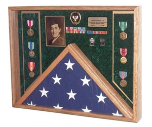 BANDERA FUNERARIA VITRINA CONMEMORATIVA PREMIOS BANDERA CAJA SOMBRA - Imagen 1 de 1