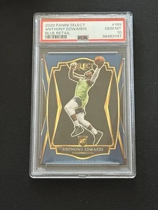 Anthony Edwards 2020 Panini Select Blue Retail RC Rookie PSA 10 GEM MINT #169 - Picture 1 of 2