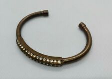 Rare Ancient Viking Bronze Bracelet White Stones Extremely Artifact Authentic 