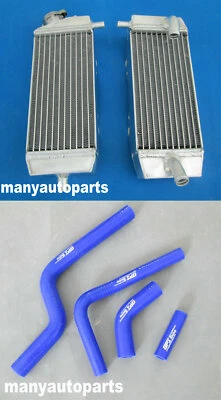 for L&R Suzuki RMZ250 2004 2005 2006 04 05 06 aluminum radiator + blue hose Foto 1 de 4