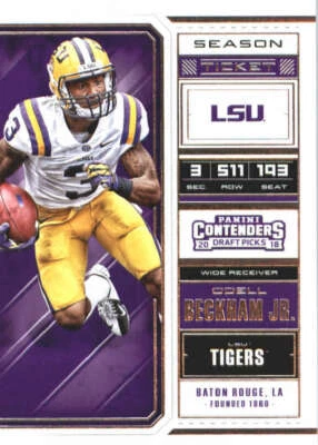 2018 Panini Contenders Draft Picks Season Ticket #77 Odell Beckham Jr. NM-MT J2M - Image 1 of 2