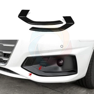 For Audi A4 S4 2020-2022 ABS Glossy Black Front Fog Light Lamp Cover Trim - Bild 1 von 5