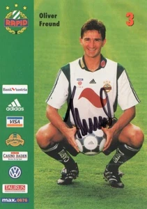 Oliver Freund - SK Rapid Wien (2001/02) - original signierte Autogrammkarte - Picture 1 of 1