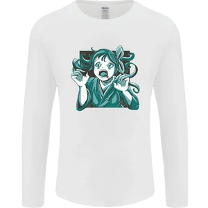 Un Gótico Zombie Oso de Peluche Halloween Hombre Manga Larga Camiseta - Imagen 1 de 38