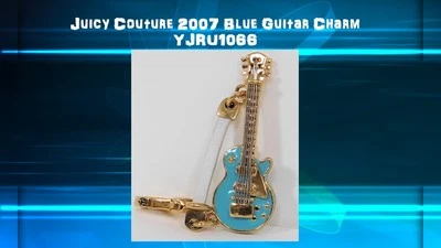 JUICY COUTURE  2007 Blue Guitar Charm  YJRU1066 - Image 1 of 4