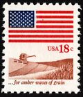 US - 1981 - 18 Cents For Amber Waves of Grain US Flag Regular Issue # 1890 NH VF