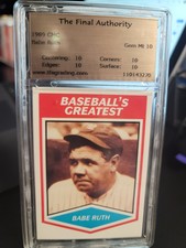 1989 CMC Baseball's Greatest Babe Ruth - HOF / Boston Red Sox Yankees