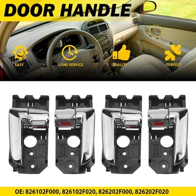Manija interior de puerta delantera trasera izquierda+derecha para Kia Spectra Spectra5 2004-2009 4 piezas Foto 1 de 4