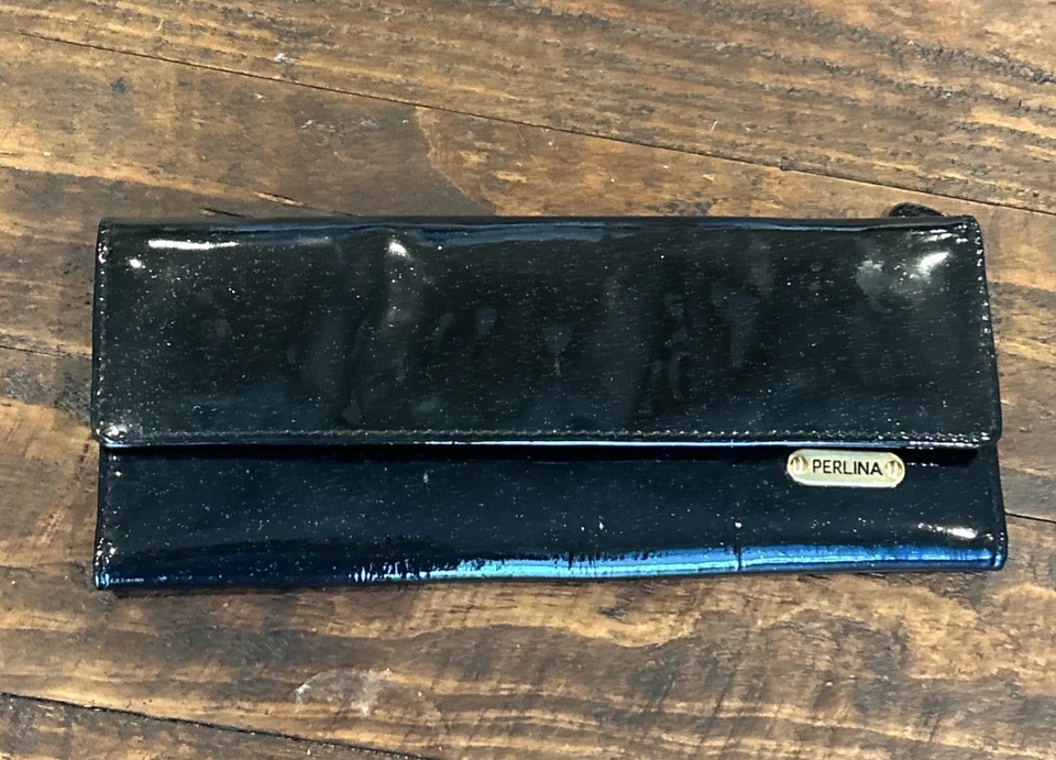 Carteira de couro Perlina New York Patton preta Patton - Imagem 1 de 4