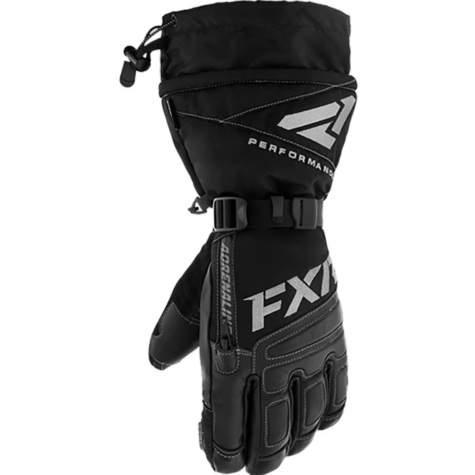 FXR Womens Adrenaline Snowmobile Gloves Winter HydrX Pro Waterproof Black/White Foto 1 de 3