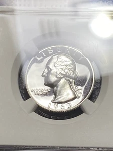 💎 1963 Washington Silver Proof Quarter NGC PF67 - Picture 1 of 3