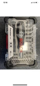 Bosch 42 Piece Precision Screwdriver Bit Set Brand New 42+1 pieces,2607002837 - Picture 1 of 1