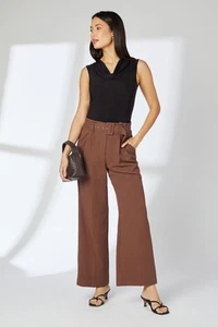 Principles Chocolate Tailored Trousers Womens Daywear Suits - Picture 1 of 4