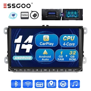 32G Android 14 Radio Coche para VW Golf 5 6 Polo Touran Tiguan Passat GPS NAV FM - Imagen 1 de 21