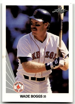1990 Leaf #51 Wade Boggs Boston Red Sox HOF PERFEITO ESTADO! SEM RESERVA! - Imagem 1 de 2