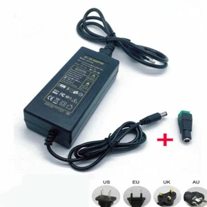 12V 5A 5 amp 60W DC POWER Supply ADAPTER Transformer LED Strip Light, CCTV, PC - Picture 1 of 4