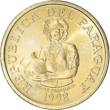 [#382824] Münze, Paraguay, 5 Guaranies, 1992, UNZ, Nickel-Bronze, KM:166a