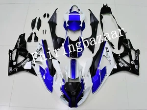 Fit for 2009-2014 S1000RR Blue White Black ABS Injection Mold Fairing Kit - Picture 1 of 8