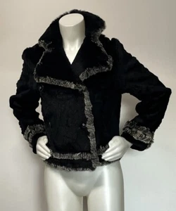 Damen Adrienne Landau Kaninchenfell Mode Mantel echt Echt Pelzmantel Blazer - Bild 1 von 20
