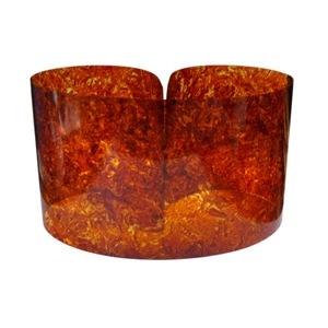Envoltura de batería 16"x60" 0,46 mm marrón tortuga instrumento musical hoja decorativa - Imagen 1 de 5