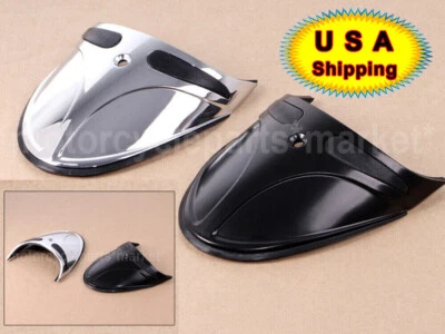 Удлинитель/наконечник крыла для моделей Harley FXST XL FXDWG Dyna FXR 9016 хром/черный - Изображение 1 из 4