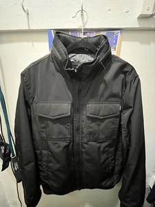 New DOCKERS Men's Bomber Black Jacket, Water Resistant Size Small - Picture 1 of 5