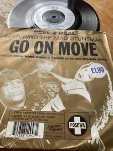 1994 REEL TO REAL feat THE MAD STUNTMAN 7" - GO ON MOVE - POSITIVA - TIV 15 - Imagen 1 de 1